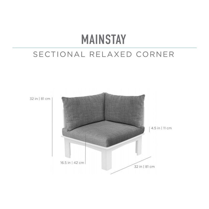 Ledge Lounger Mainstay Sectional Relaxed Right Corner