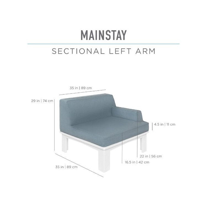 Ledge Lounger Mainstay Sectional Left Armchair