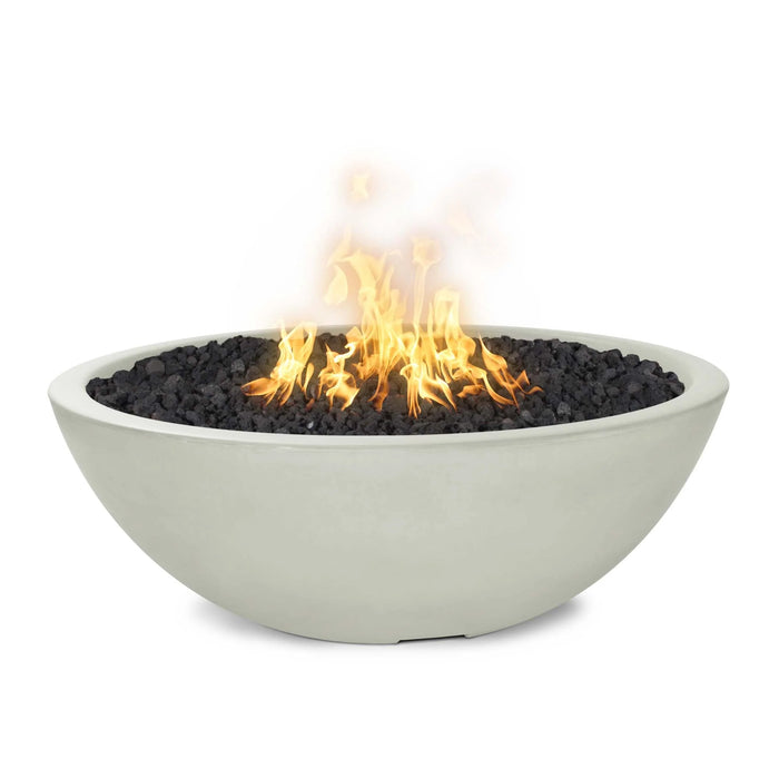 The Outdoor Plus 48" Sedona Round Concrete Fire Bowl - Narrow Ledge