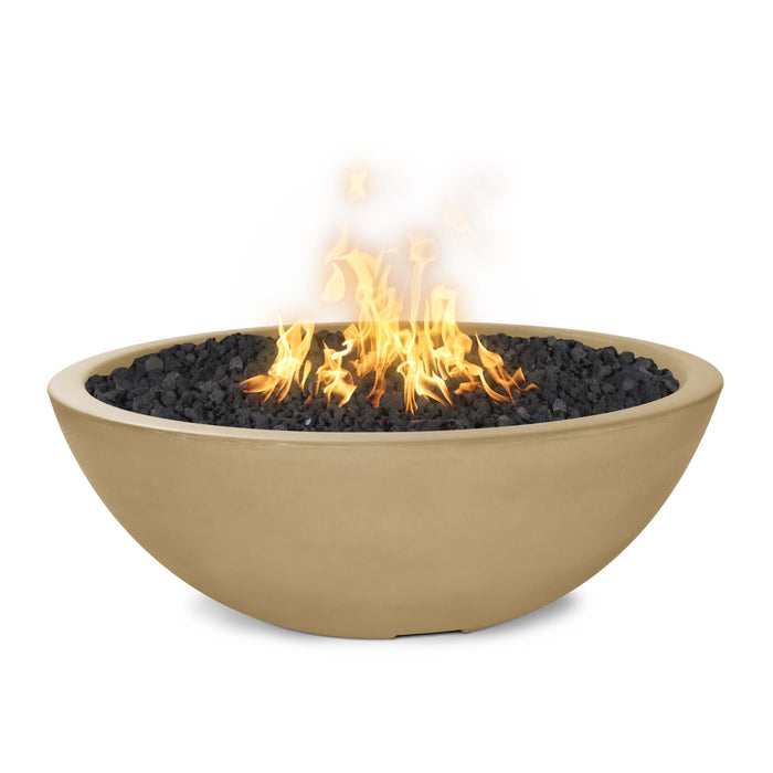 The Outdoor Plus 48" Sedona Round Concrete Fire Bowl - Narrow Ledge
