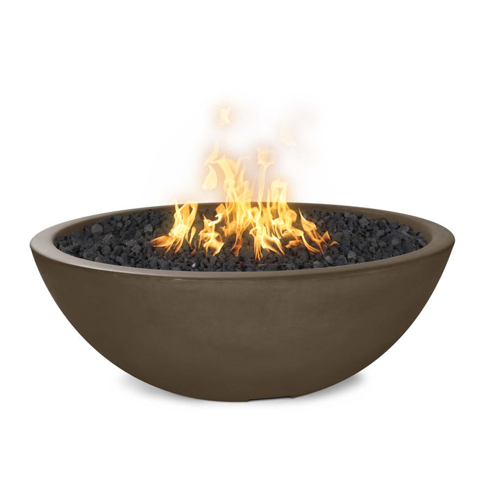 The Outdoor Plus 48" Sedona Round Concrete Fire Bowl - Narrow Ledge