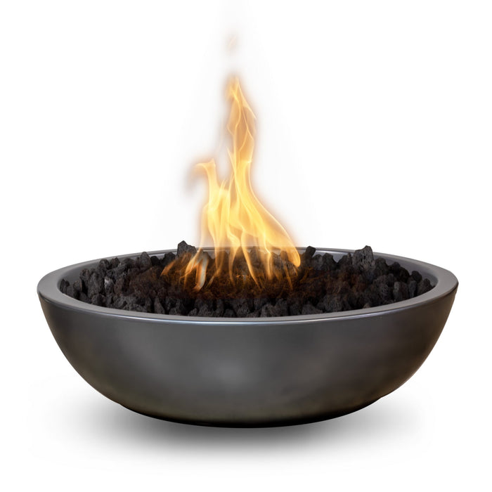 The Outdoor Plus 48" Sedona Round Concrete Fire Bowl - Narrow Ledge