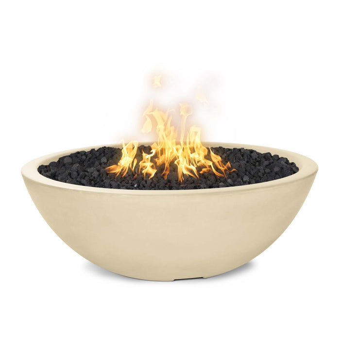 The Outdoor Plus 48" Sedona Round Concrete Fire Bowl - Narrow Ledge