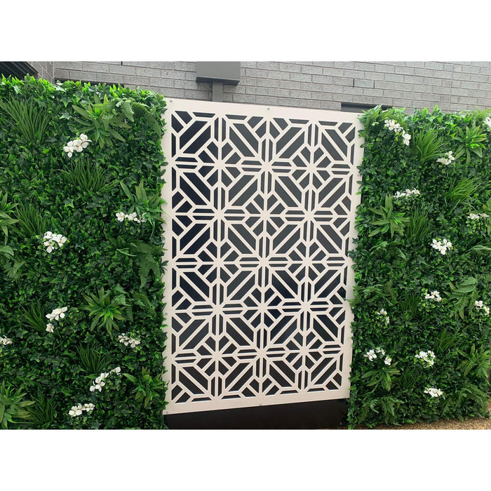 Luxury Snowy White Artificial Vertical Garden 40" x 40" 11SQ FT Commercial Grade UV Resistant