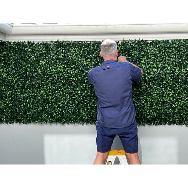 Artificial Vertical Gardens on brick wall