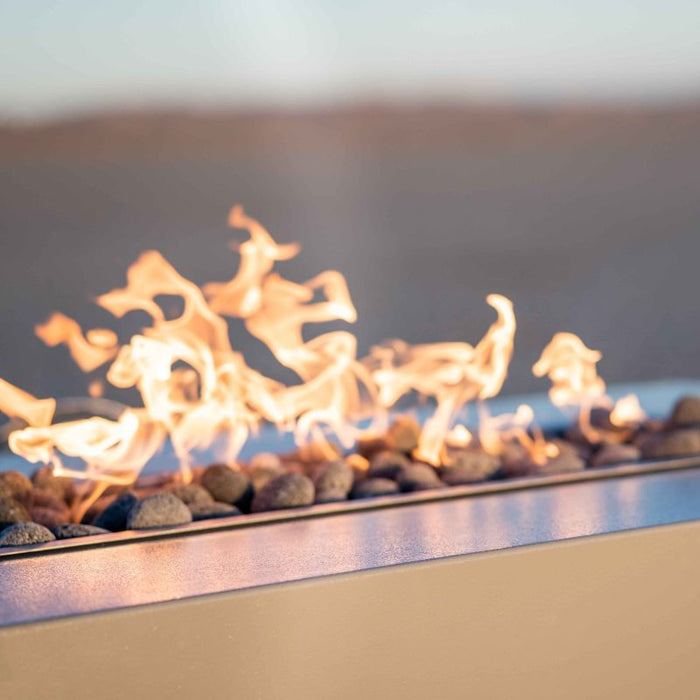 The Outdoor Plus 72" Coronado Rectangular  Fire Pit - Powder Coated Metal
