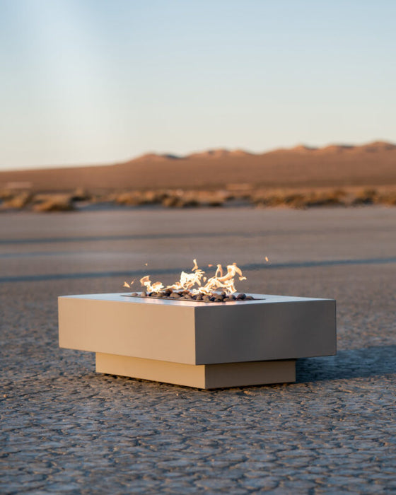 The Outdoor Plus 72" Coronado Rectangular  Fire Pit - Powder Coated Metal
