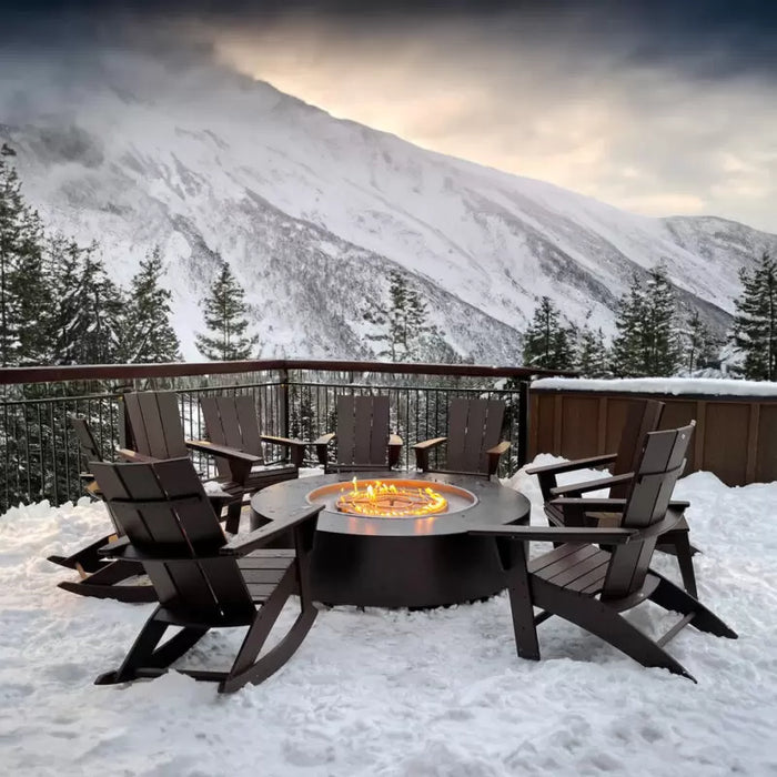The Outdoor Plus 72" Unity Round Firepit - Powder Coated Steel