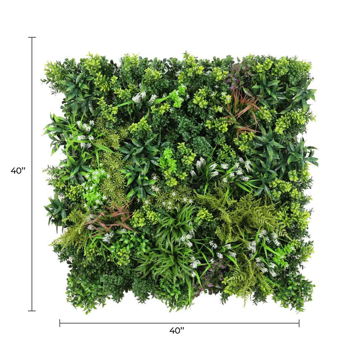 Designer Plants Ultra Luxury Amazon Jungle Vertical Garden 40" x 40" 11SQ FT Commercial Grade UV Resistant