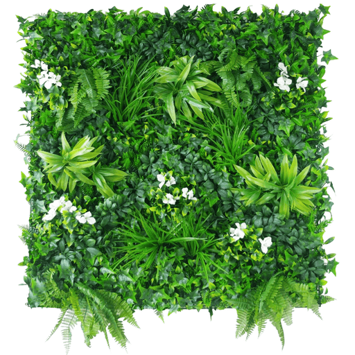 Snowy White Artificial Vertical Garden 40" x 40"