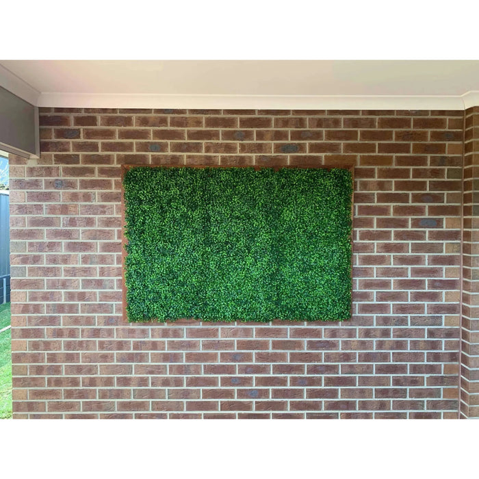 Designer Plants Artificial Mixed Boxwood Hedge Panel Wall 40" x 40" 11SQ FT Commercial Grade UV Resistant