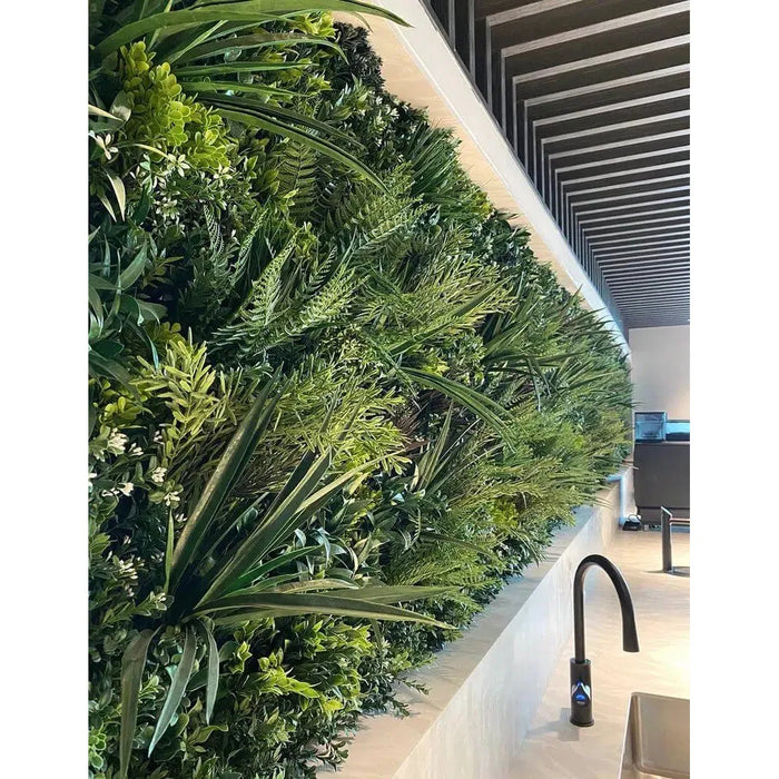 Designer Plants Luxury Garden of Eden 40" x 40" 11SQ FT Ultra Premium Metal Backed Commercial UV Green Wall NFPA Fire Resistant