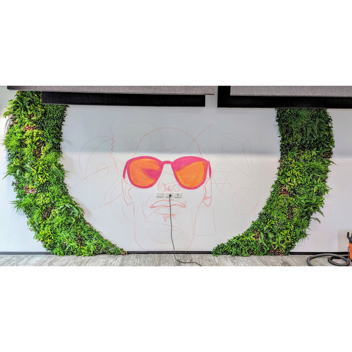 Sample Panel of Country Fern Artificial Vertical Garden (Small Sample) Commercial Grade UV Resistant