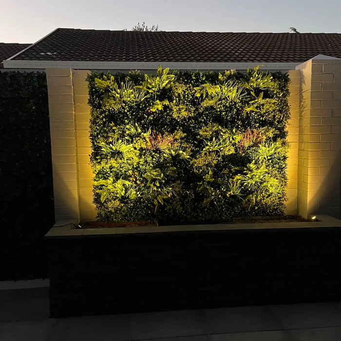 Designer Plants Ultra-Luxury Lush Spring Artificial Vertical Garden Green Wall 40" x 40" 11SQ FT Commercial Grade UV Resistant (Overstock Sale)