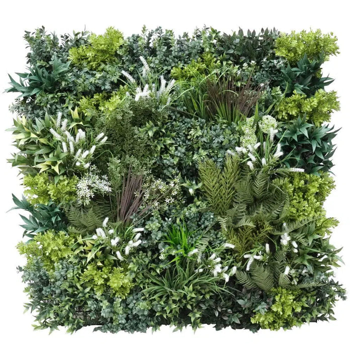 Designer Plants Luxury Garden of Eden 40" x 40" 11SQ FT Ultra Premium Metal Backed Commercial UV Green Wall NFPA Fire Resistant