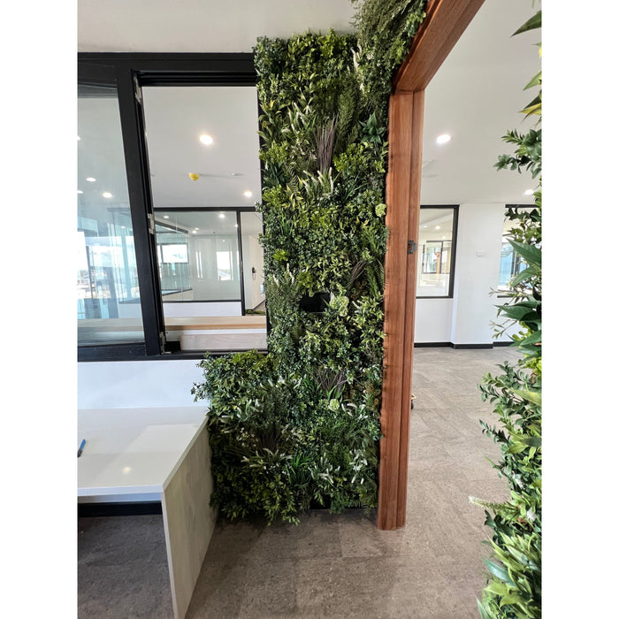 Designer Plants Luxury Garden of Eden 40" x 40" 11SQ FT Ultra Premium Metal Backed Commercial UV Green Wall NFPA Fire Resistant