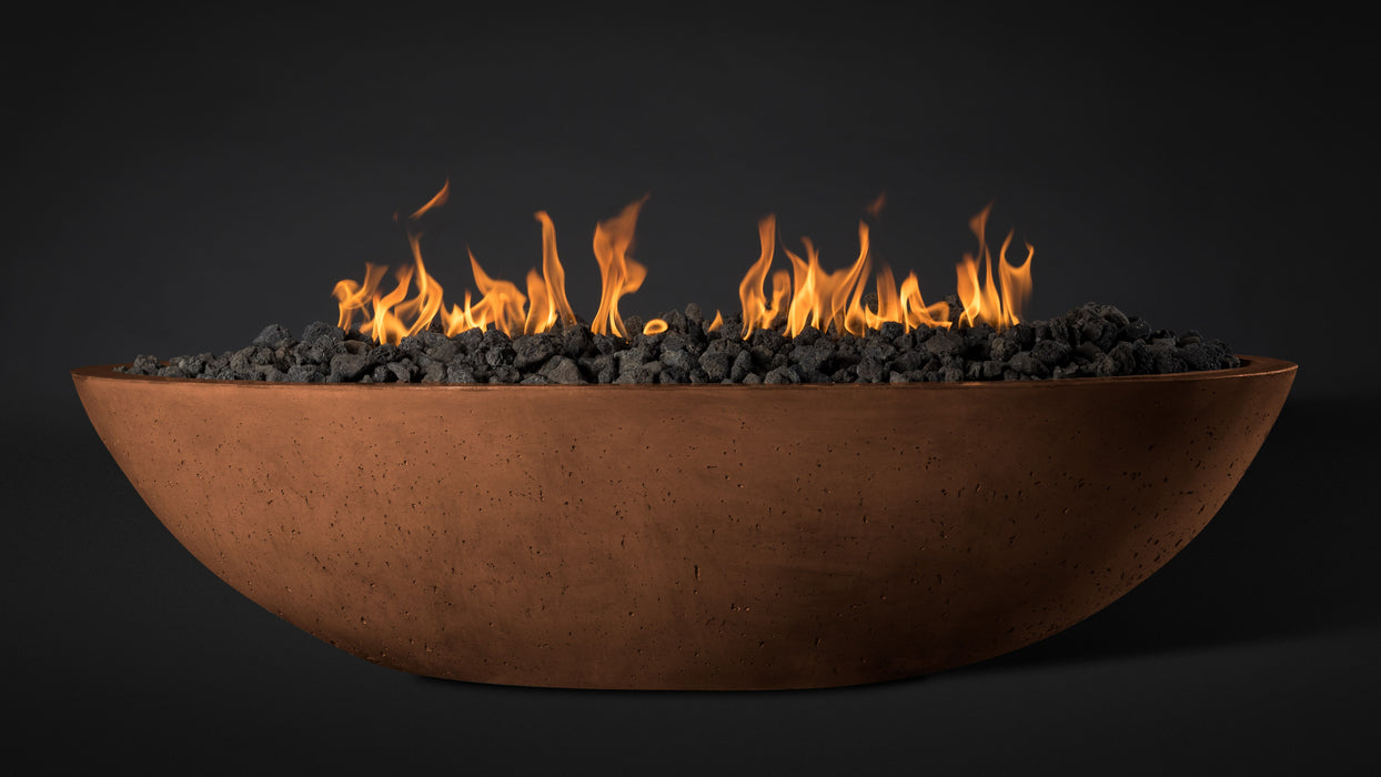 Slick Rock Concrete Oval Oasis Fire Bowl - 60" Length