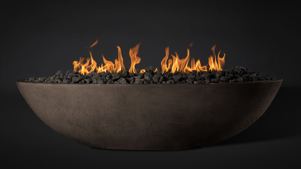 Slick Rock Concrete Oval Oasis Fire Bowl - 60" Length