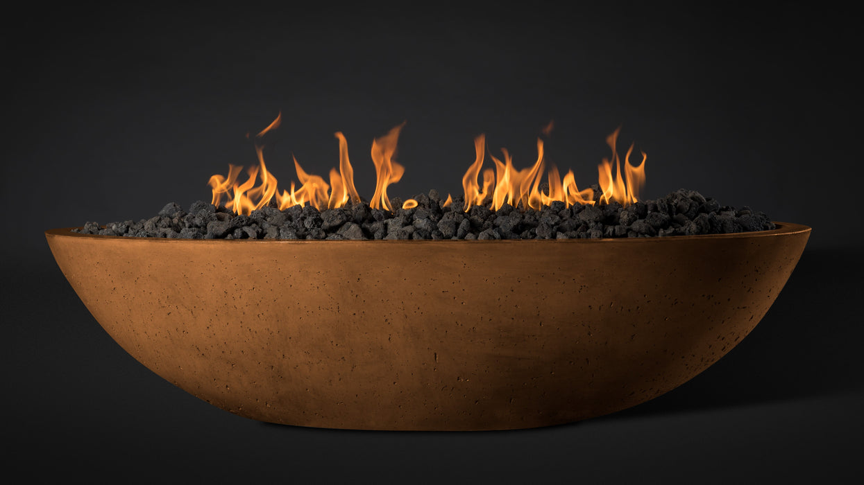 Slick Rock Concrete Oval Oasis Fire Bowl - 60" Length