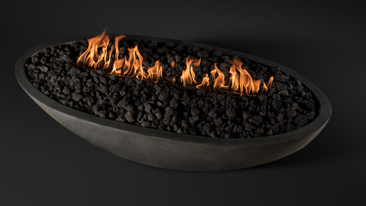 Slick Rock Concrete Oval Oasis Fire Bowl - 60" Length