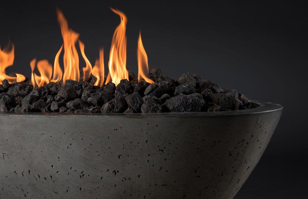 Slick Rock Concrete Oval Oasis Fire Bowl - 60" Length