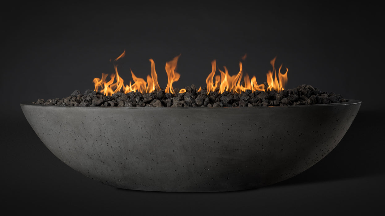 Slick Rock Concrete Oval Oasis Fire Bowl - 60" Length