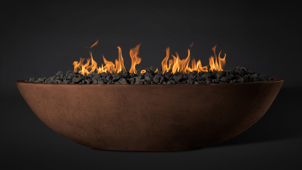 Slick Rock Concrete Oval Oasis Fire Bowl - 60" Length