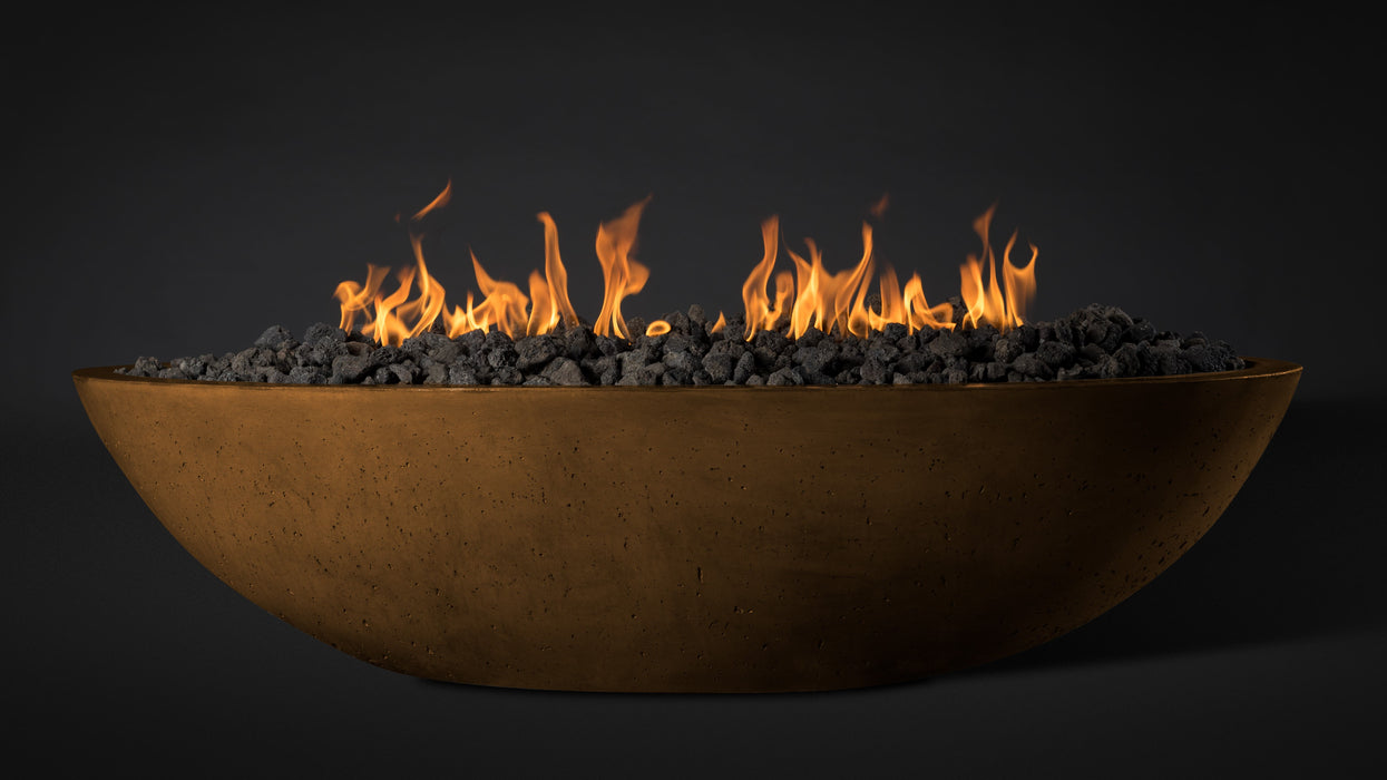 Slick Rock Concrete Oval Oasis Fire Bowl - 60" Length