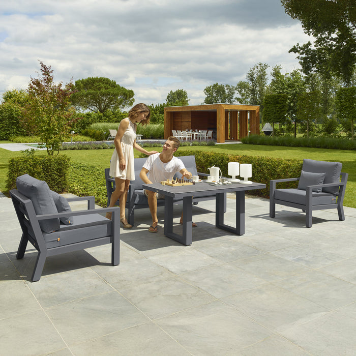 Timber Lounge Set with High Coffee Table
