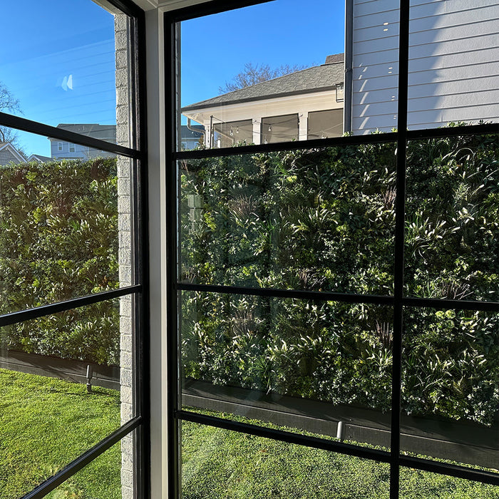 Designer Plants Luxury Garden of Eden 40" x 40" 11SQ FT Ultra Premium Metal Backed Commercial UV Green Wall NFPA Fire Resistant
