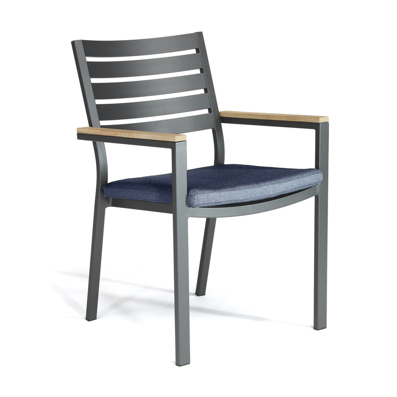 Elba 9-Piece Teak Dining Set, Spectrum Indigo