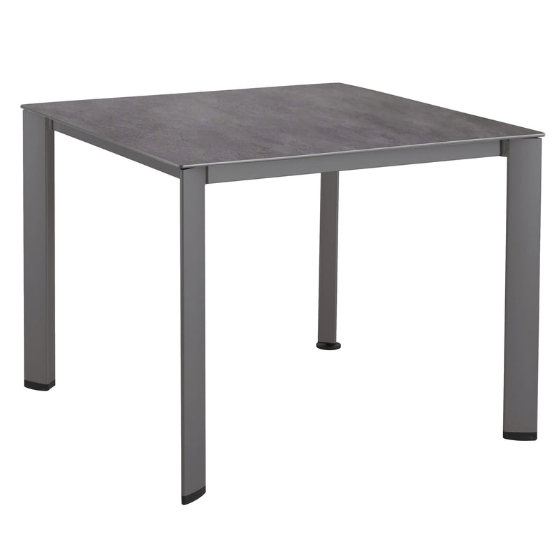 Basic Plus 5-Piece Dining Set- Stack Chairs & Table w/ Umbrella Hole