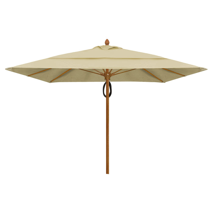 FiberBuilt Diamante 10' Square Umbrella Pulley & Pin, Commercial Umbrella, Patio Umbrella,