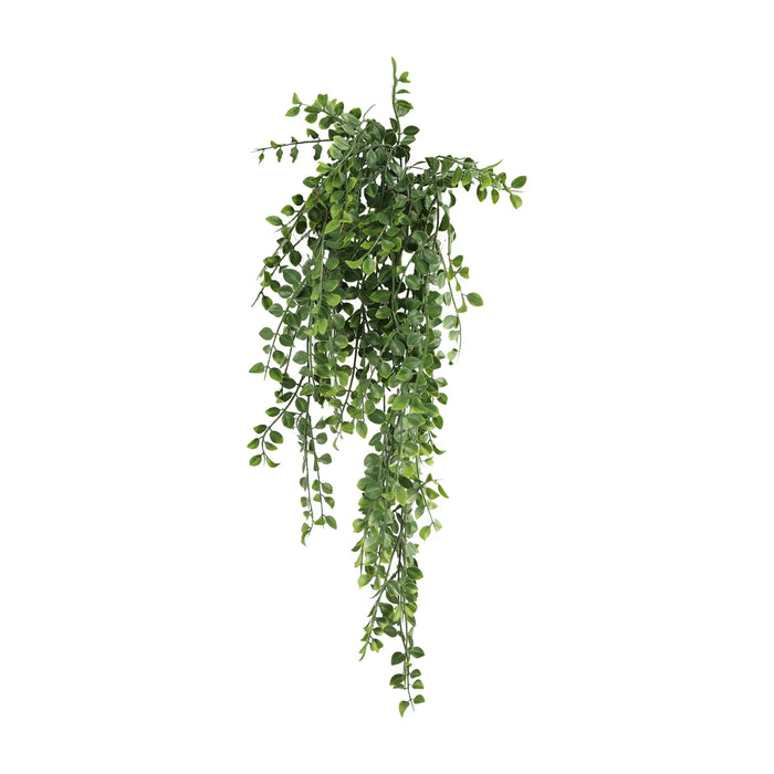 Artificial Hanging Pearls Garland Bushes – Dark Green UV Resistant & Fire Rated | 7.8in x 31in (20cm x 79cm Each)