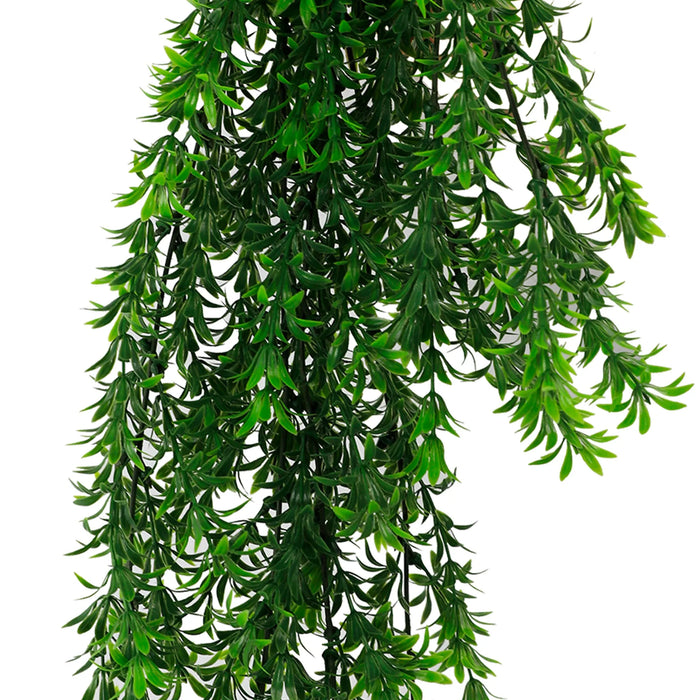 Artificial Hanging Willow Leaf Garland Bushes UV Resistant & Fire Rated | 7.1in x 30in (18cm x 76cm Each)