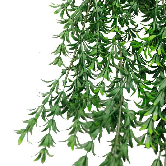 Artificial Hanging Willow Leaf Garland Bushes UV Resistant & Fire Rated | 7.1in x 30in (18cm x 76cm Each)