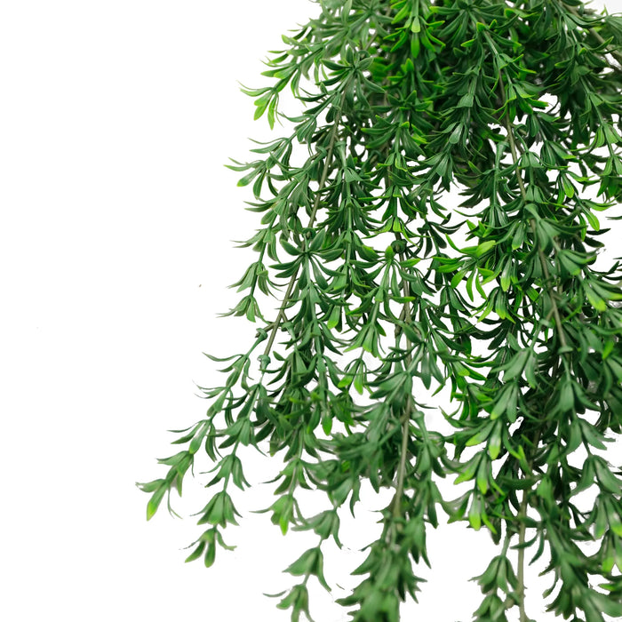 Artificial Hanging Willow Leaf Garland Bushes UV Resistant & Fire Rated | 7.1in x 30in (18cm x 76cm Each)