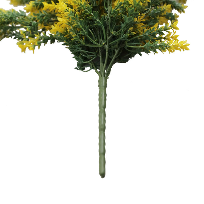 Artificial Hanging Yellow & Green Willow Leaf Garland Bushes UV Resistant & Fire Rated | 7.8in x 30in (20cm x 76cm Each)