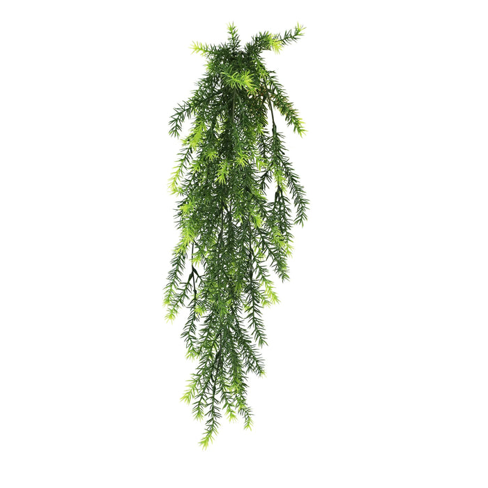 Artificial Hanging Cedar Vine Garland Bushes UV Resistant & Fire Rated | 7.8in x 30in (20cm x 76cm Each)
