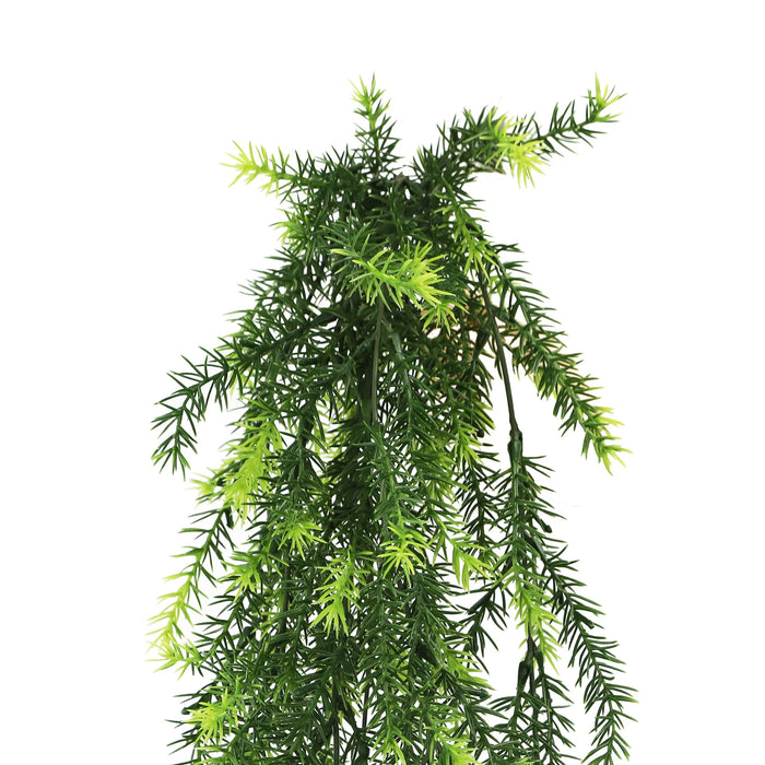 Artificial Hanging Cedar Vine Garland Bushes UV Resistant & Fire Rated | 7.8in x 30in (20cm x 76cm Each)