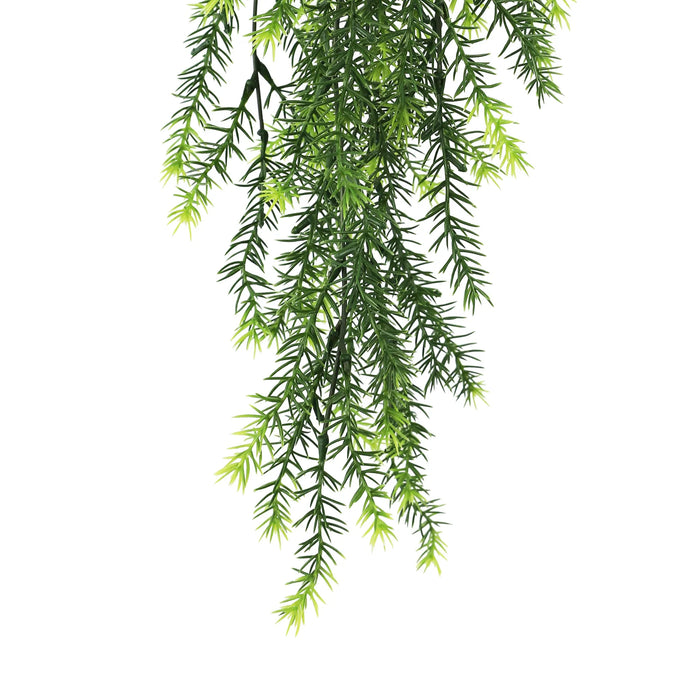 Artificial Hanging Cedar Vine Garland Bushes UV Resistant & Fire Rated | 7.8in x 30in (20cm x 76cm Each)