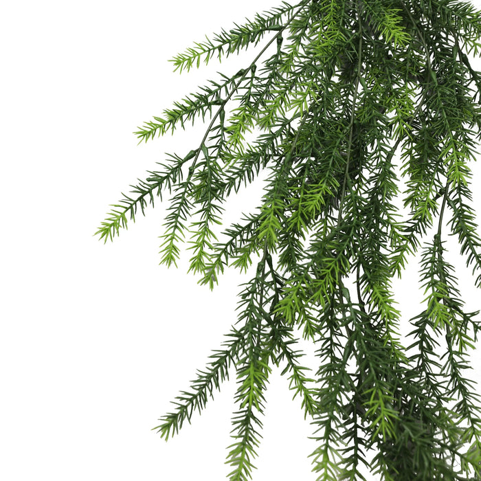 Artificial Hanging Cedar Vine Garland Bushes UV Resistant & Fire Rated | 7.8in x 30in (20cm x 76cm Each)