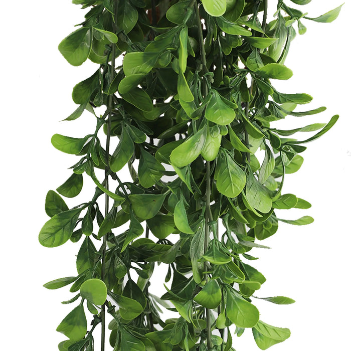 Artificial Creeping Fig Garland Bushes (UV Resistant & Fire Rated | 7.1in x 30in | 18cm x 76cm Each)