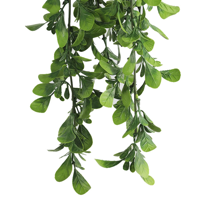 Artificial Creeping Fig Garland Bushes (UV Resistant & Fire Rated | 7.1in x 30in | 18cm x 76cm Each)