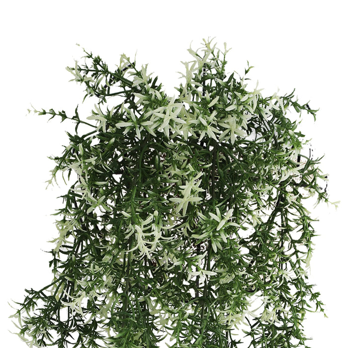 Artificial Hanging Star Jasmine Vine UV Resistant and FR 7.8x30"