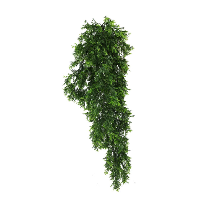 Artificial Mossy Hanging Cedar Vine Garland – UV Resistant & Fire Rated (8.6in x 30in | 22cm x 76cm)