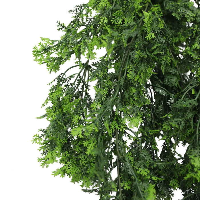 Artificial Mossy Hanging Cedar Vine Garland – UV Resistant & Fire Rated (8.6in x 30in | 22cm x 76cm)