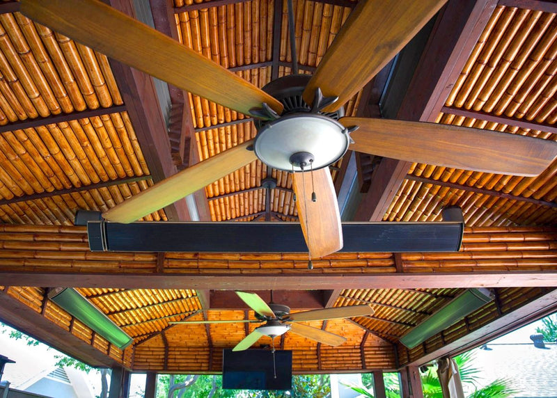 RadTec 82.5" Zero Light Electric Patio Heater (E32R) | Far-Infrared | Zero Light Emission | Outdoor Covered Spaces
