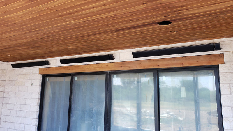RadTec 82.5" Zero Light Electric Patio Heater (E32R) | Far-Infrared | Zero Light Emission | Outdoor Covered Spaces