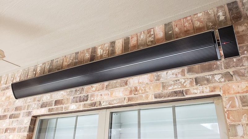 RadTec 82.5" Zero Light Electric Patio Heater (E32R) | Far-Infrared | Zero Light Emission | Outdoor Covered Spaces